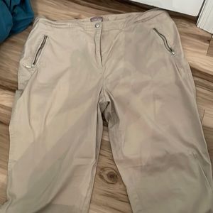 Tan Ankle Pants